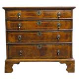 Antique Diminutive Period William & Mary Inlaid Chest of Drawers