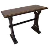 English Late 19th c. Oak Gothic Pub Table