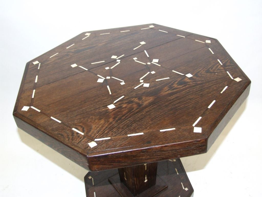1920's Anglo-Indian Padouk Ivory Inlaid Table