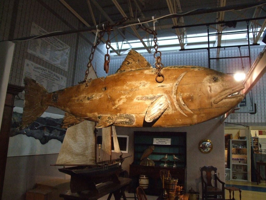 A Substantial Fish Monger Trade Sign