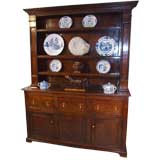 Antique Superb 18th C Welsh Dresser with Rack