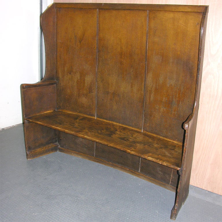 19th C English West Country Painted Settle 3