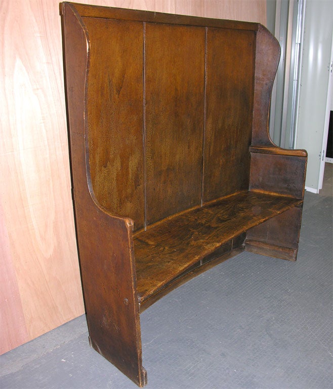 19th C English West Country Painted Settle 4