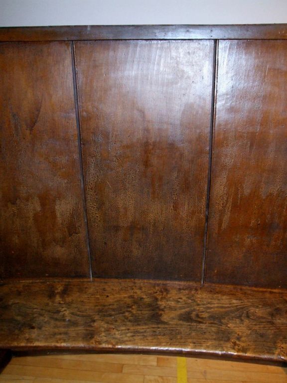 19th C English West Country Painted Settle 1