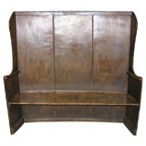 19th C English West Country Painted Settle