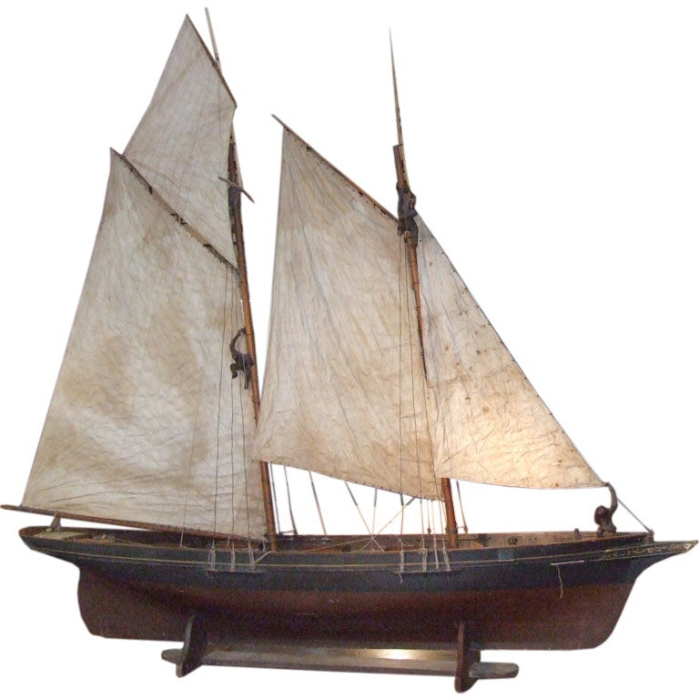 A Wonderful LargeScale Fully Rigged Sailing Ship Model For Sale at 1stdibs