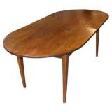 French 19th C Oval Fruitwood Dining Room Table
