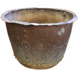 Verigris Copper Apple Basket with Rivetted Seams