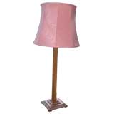 An Early 20th c. Oak Adjustable Table Lamp Antique An Early 20th c. Oak Adjustable Table Lamp