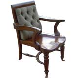 Late 19th c. English Mahogany Desk Chair