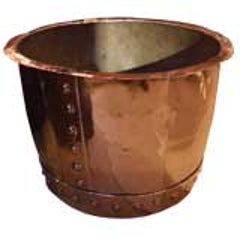 19th c. English Copper Log Bucket 7