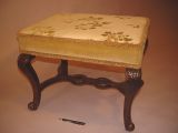 18th Century carved walnut stool