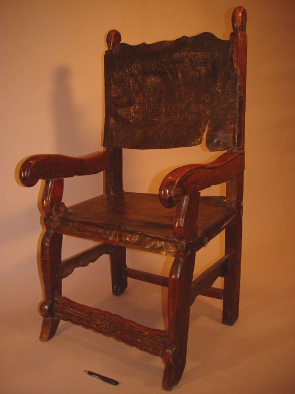 Late 17th Century Spanish (or Spanish Colonial) armchair