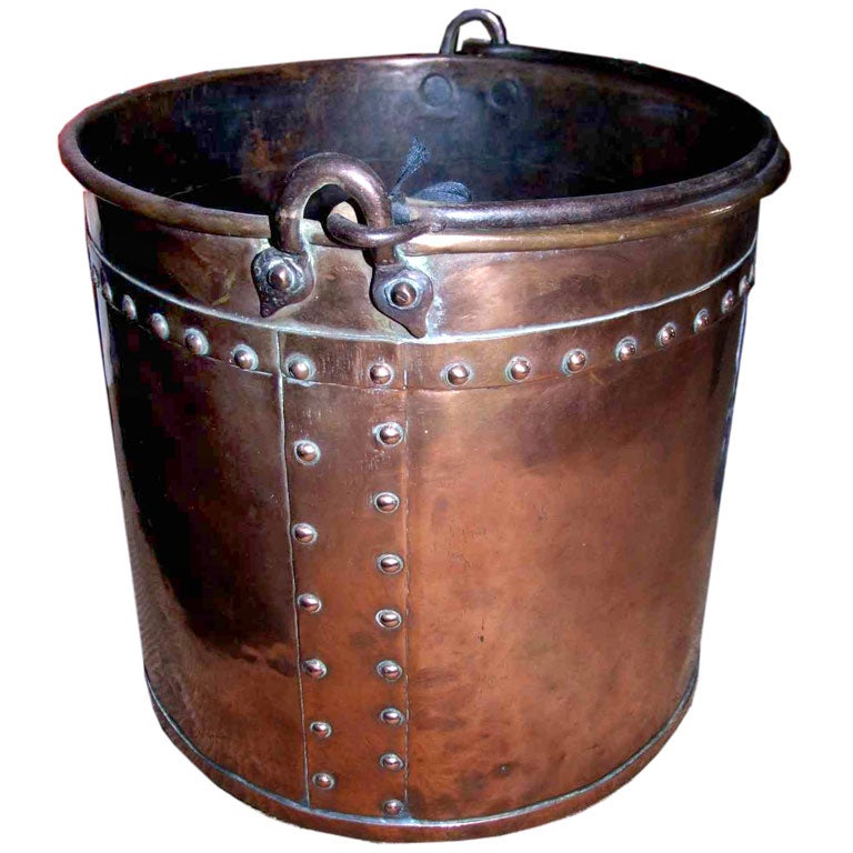 18th c. Copper Apple Kettle