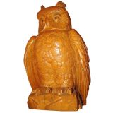 carved oak owl