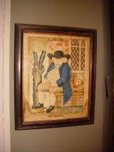 Antique Watercolour  "John Bull"