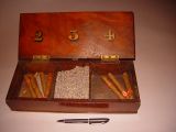 19th Century mahogany cigar vendor's tray/boz