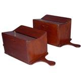 Pair of Late 19th century English Mahogany Ballot Boxes