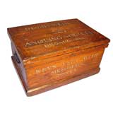 Antique Decorative 19th c. English Joined Box from a Fishing Club