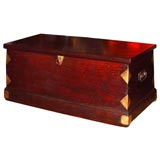 Early 19th c. English Canted Sea Captain's Trunk
