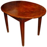 French Early 19th c. Oval Fruitwood Table