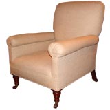 19th c. English "Howard" Type Guest Bedroom Club Chair