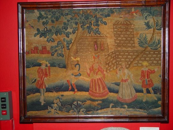 English Early Georgian Needlework Picture For Sale