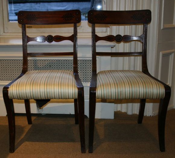 Set of Six Period Regency Dining Chairs