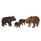 Antique Family of Black Forest bears