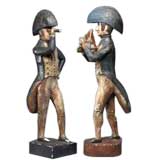 Two English Carvings of Naval Officers