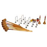 Used English miniature croquet set