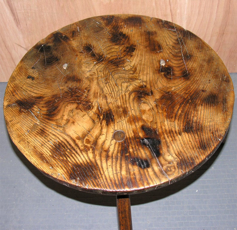 18th Century Welsh Single Board Elm Cricket Table 2