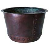 Used Hand-Hammered Copper Apple Kettle