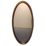 Gold Oblong Oval Mirror
