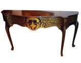 Transitional Louis XV/XVl Style Console Table