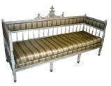 Swedish Neo-classic Style Painted Settee