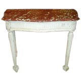 Louis XVI-style marble-top console