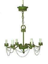 Tole Painted Chandelier