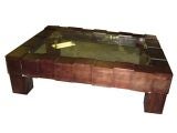 Glass-Top Coffee Table