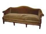 Chippendale-Style Camelback Sofa