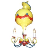 Whimsical tole balloon-shaped fixture