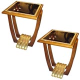 Pair Art Deco Side Tables
