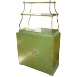 Green Faux-Painted Cabinet