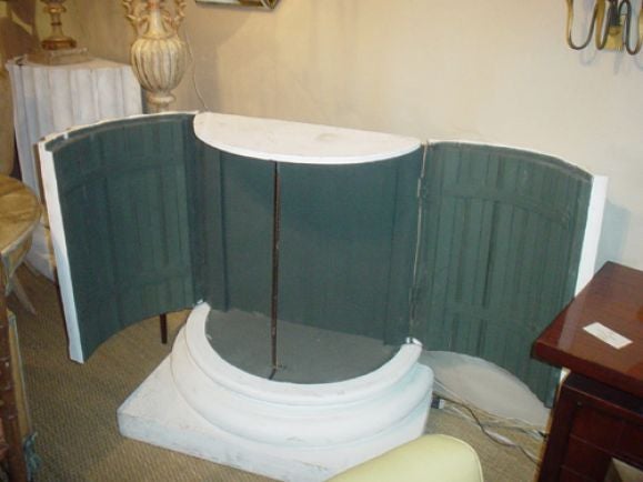 Spectacular Pair of Architectural Consoles/Cabinets