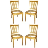 Exceptional set of French 40's side chairs