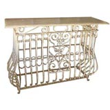 Antique Wrought-Iron Console