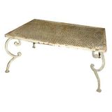 Whimsical wrought iron coffee table/ side table