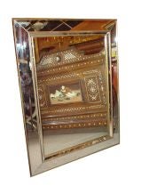 Trapezoid Mirror With Gilded Borders