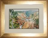 Watercolor "A View of Yellowstone Park"
