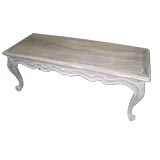 Whimsical White-Washed Coffee Table